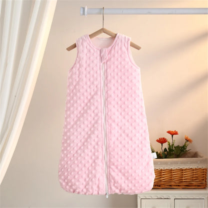 Saco de dormir para bebé 0–6 meses | Abrigo suave con piernas y sin mangas