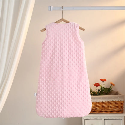 Saco de dormir para bebé 0–6 meses | Abrigo suave con piernas y sin mangas